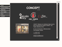 Tablet Screenshot of conceptdiffusion.be